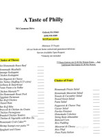 A Taste Of Philly