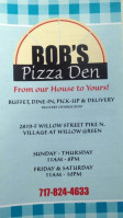 Bob's Pizza Den