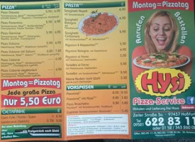 Pizza Service bei Hysi