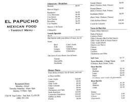 El Papucho Mexican Food