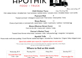 Apothik Eatery Food Truck