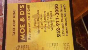 Moe D's Restaurant Bar Grill